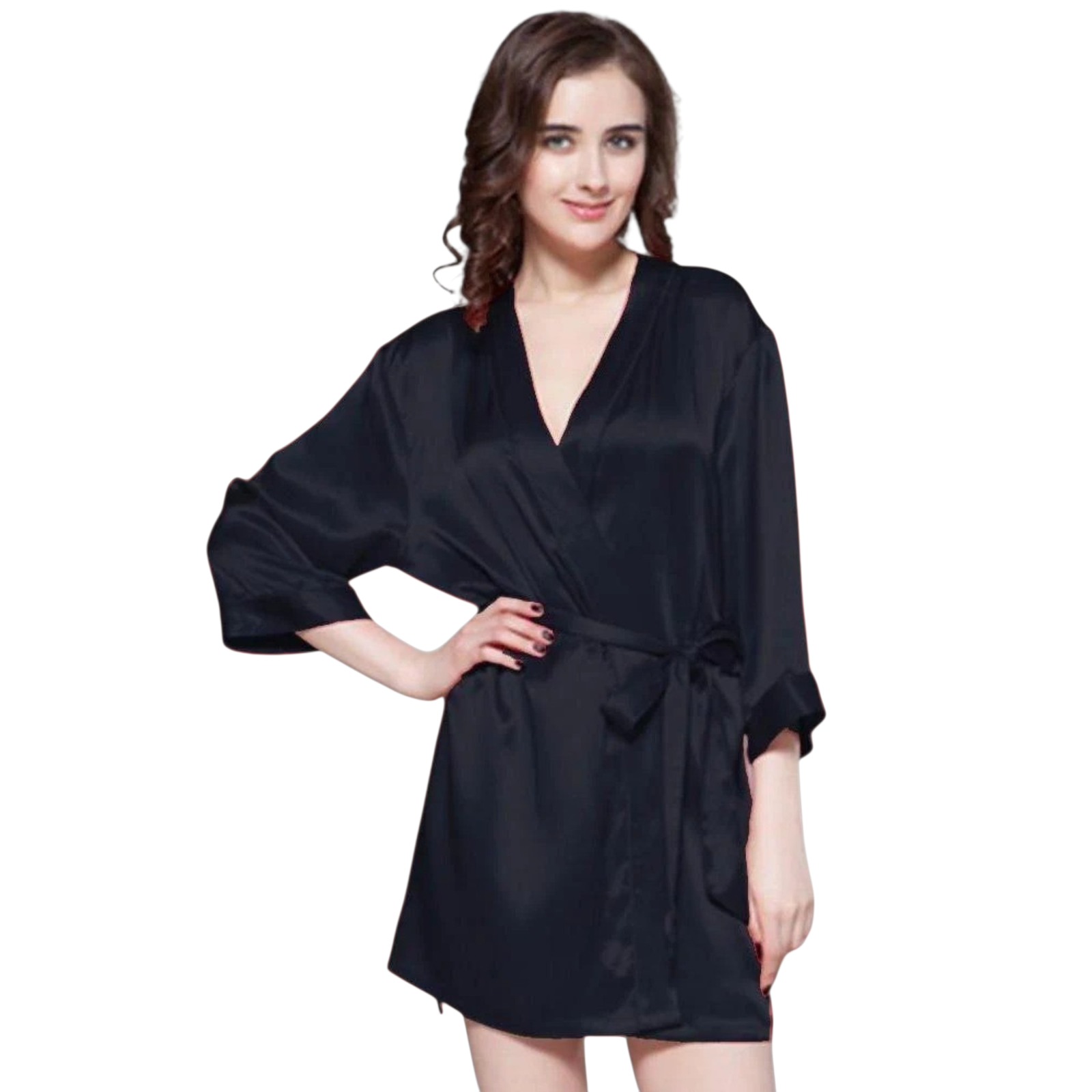 black polyester satin gown for women.png black polyester satin gown for women.png