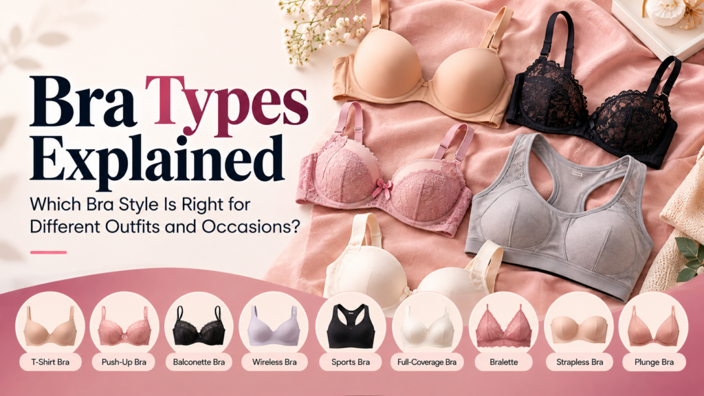 Which Bra Style Is Right for Different Outfits and Occasions? different types of bras for women