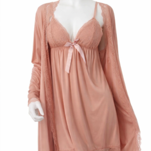 Home honeymoon lace robe thong set premium bridal nightwear mallfella.png