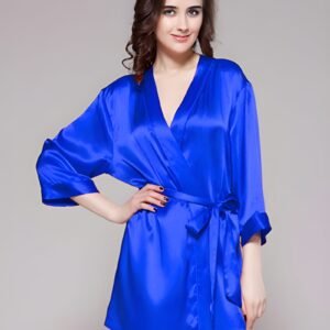 polyester satin gown blue front.jpg